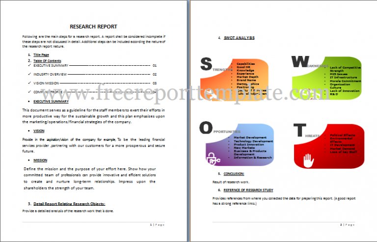 Research Report Template