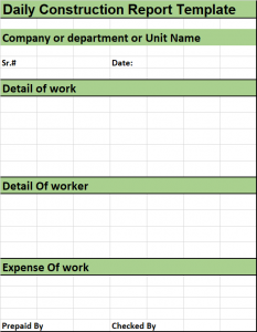 Construction Daily Report Template Excel from www.freereporttemplate.com