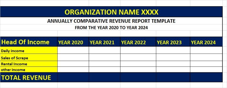 FREE COMPARATIVE REPORT TEMPLATE