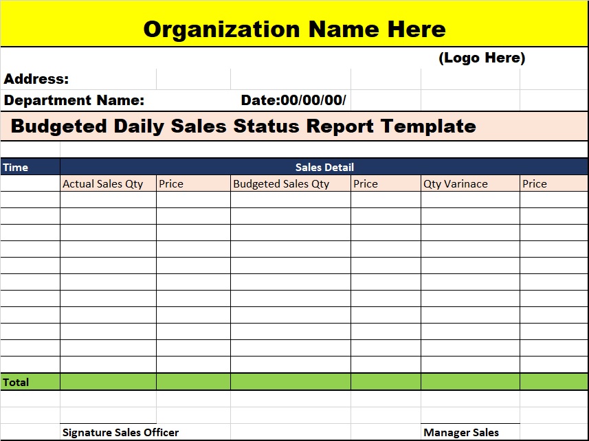 Free report template 