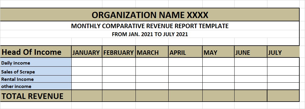 FREE COMPARATIVE REPORT TEMPLATE 