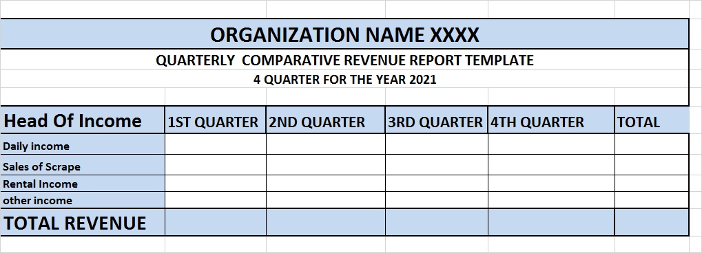 FREE COMPARATIVE REPORT TEMPLATE 