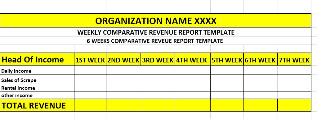 FREE COMPARATIVE REPORT TEMPLATE 