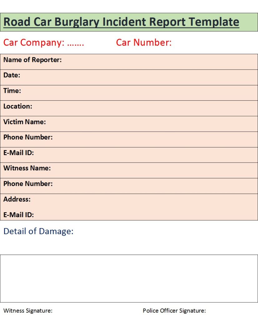 Car Road incident 