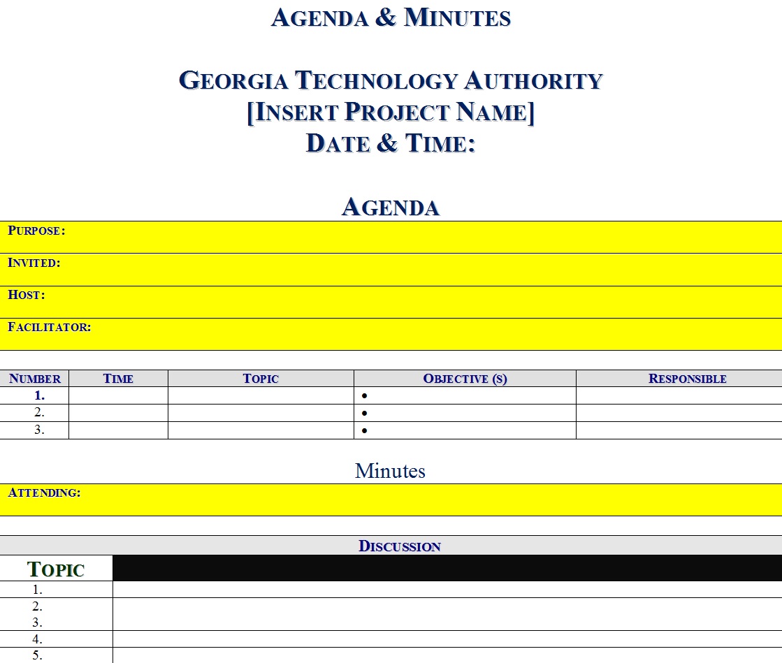 Meeting Minutes Report Template – Free Report Templates For Minute Meeting Template Free