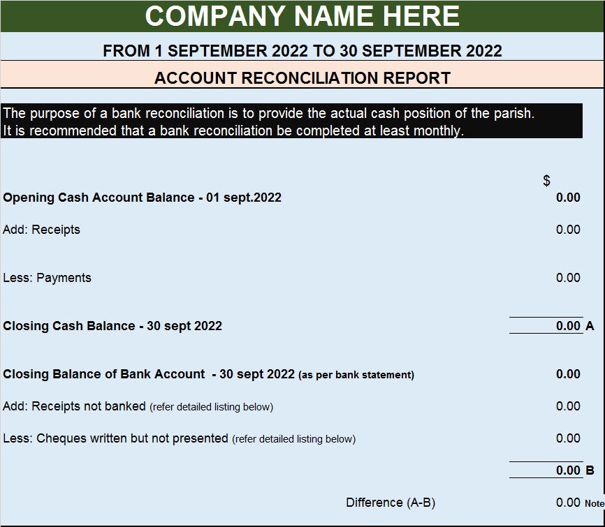 account reconciliation