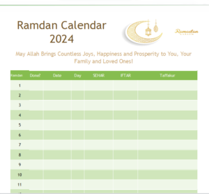 ramadan calendar template free download