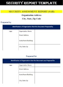 MS Word Security Incident Report Templates - Free Report Templates