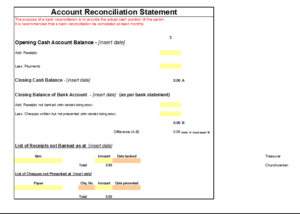 Free 10 Bank Reconciliation Statement Templates Free Report Templates