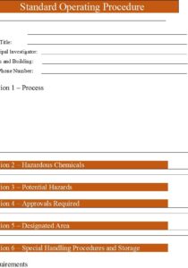 Best 10 Standard Operating Procedure Templates (SOP) - Free Report ...