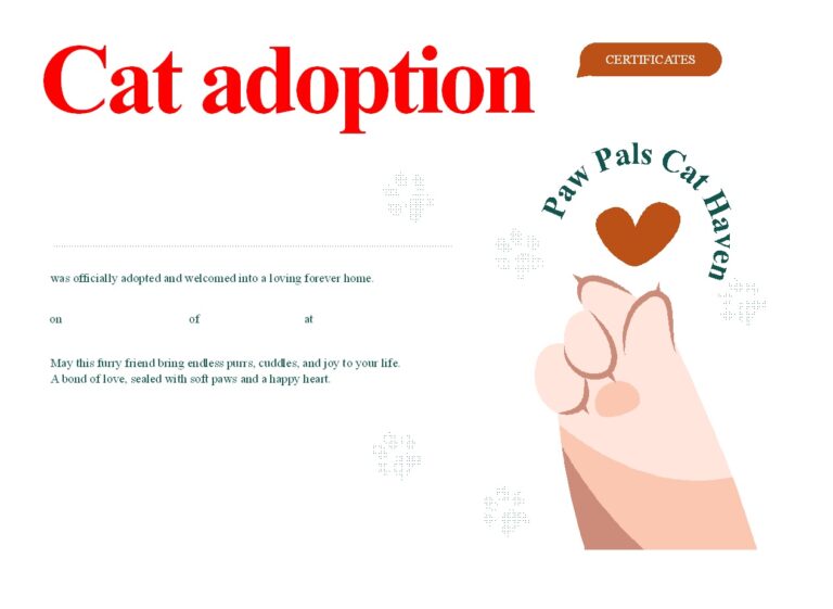 Download adoption certificate template