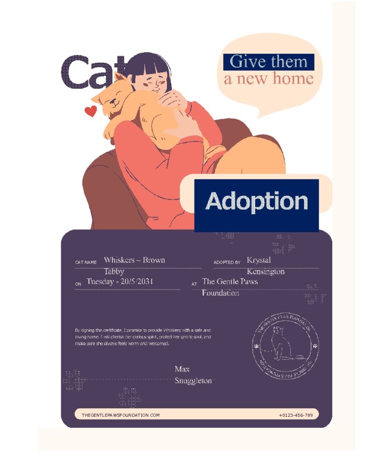 Adoption Report Example Animal Adoption Certificate Template - Free Report Templates